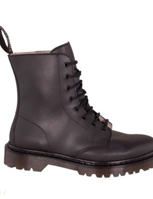 Shoezuu 8 Eye UK Boots Winter schwarz