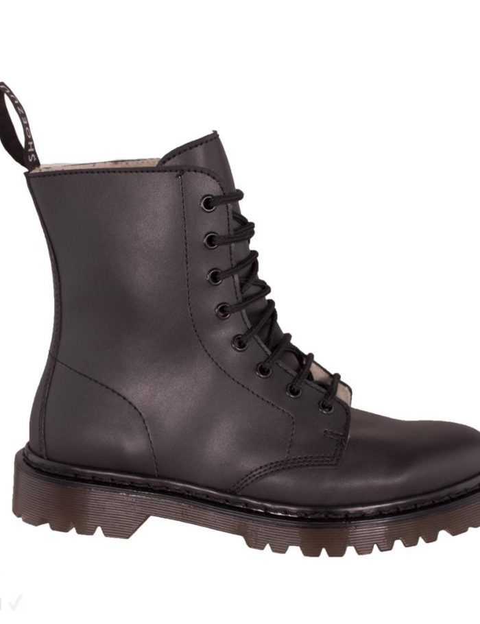 Shoezuu 8 Eye UK Boots Winter schwarz