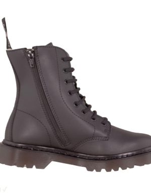 Shoezuu 8 Eye UK Zip-Boots Winter schwarz