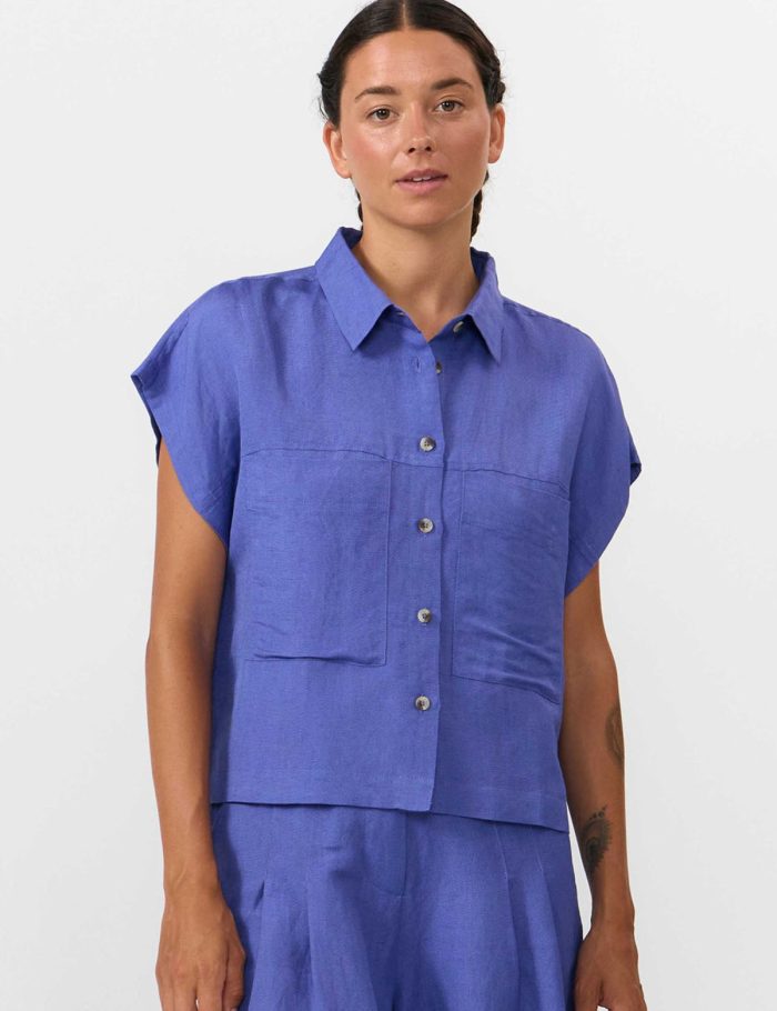 Bluse Amur Blau