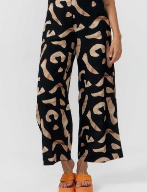 Hose Hatta Print Stones Schwarz