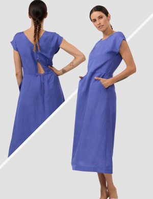 Kleid Tinto Midi Blau