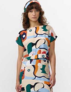 T-Shirt Hebron Print Cruise Rot