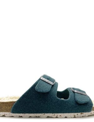 Vegane thies ® Recycled Plush PET Bio Sandale aus rec. PET & Biobaumwolle