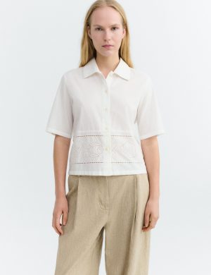 Bluse Vainica Ane Fish And Shell Wei&szlig;