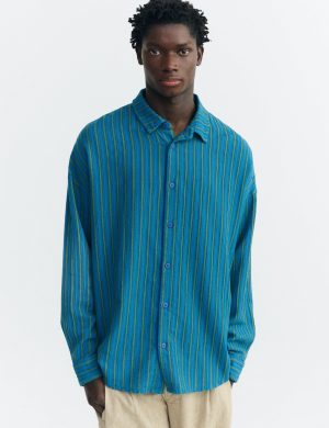 Hemd Haru Winsor Stripes Blau