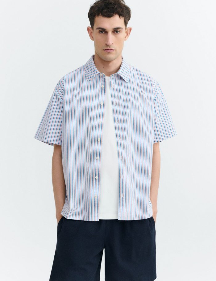 Hemd Kurtis Blue Colliure Stripes Blau