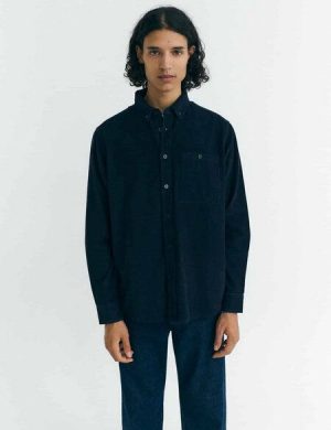 thinking mu Herren Hemd - Corduroy Anto Shirt - aus Baumwolle