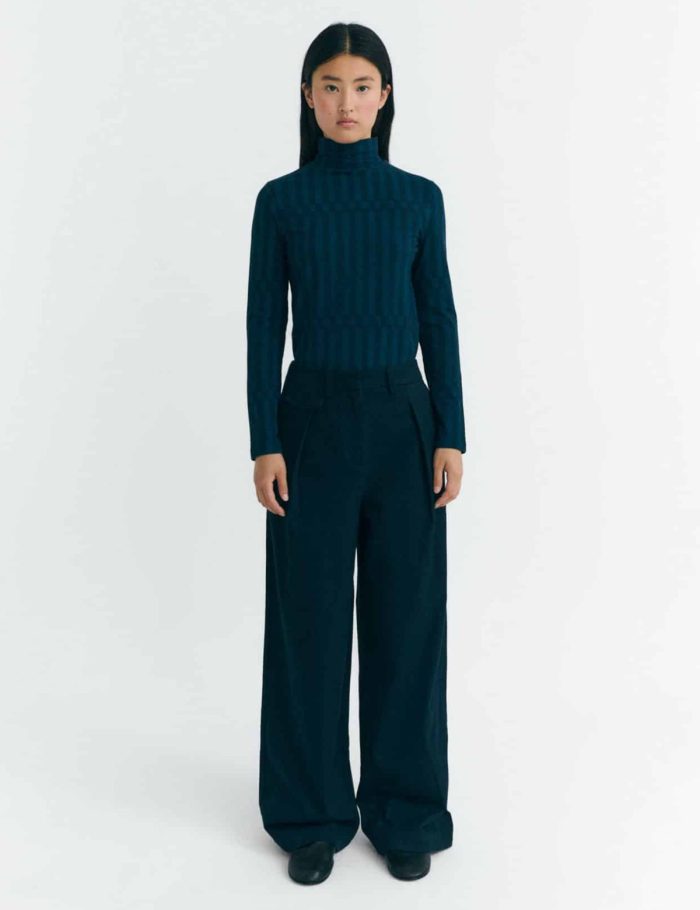 Hose Pat Blau
