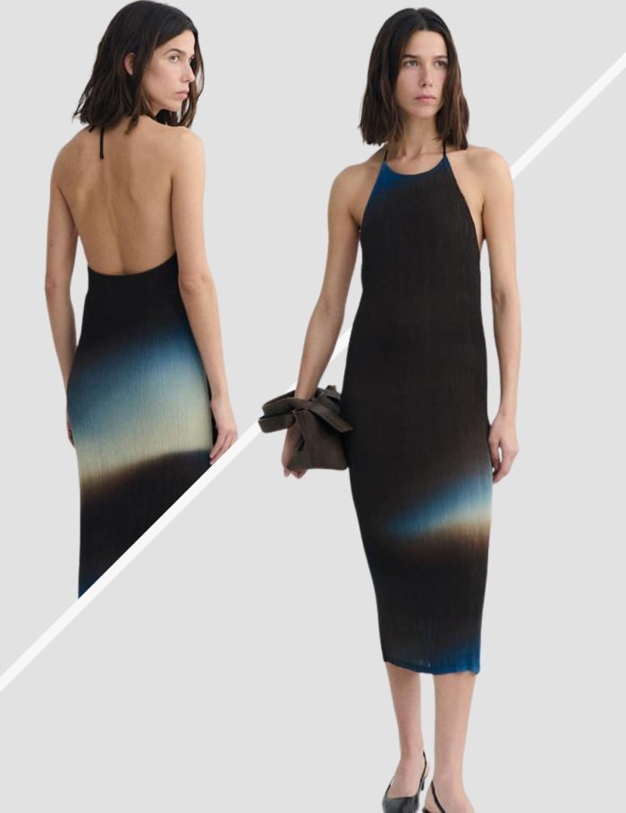 Kleid Miriam Pleated Braun