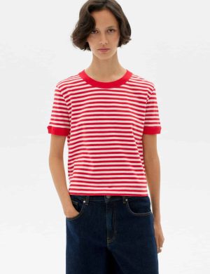 T-Shirt Willy Stripes Rot