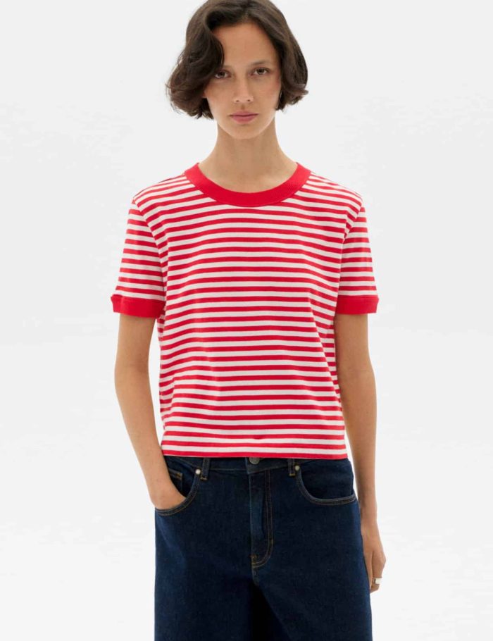 T-Shirt Willy Stripes Rot