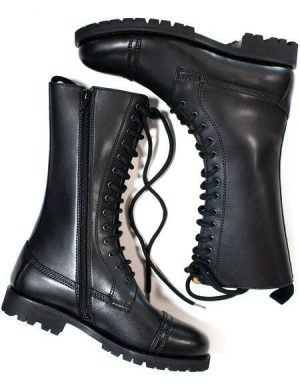 Will's Vegan Shop Goodyear Welt 14 Eye Stiefel Damen
