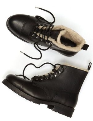 Will's Vegan Shop Isolierte Arbeitsstiefel Damen