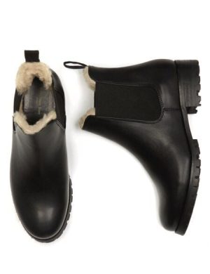 Will's Vegan Shop Luxe isolierte Chelsea-Stiefel mit tiefem Profil Success Herren