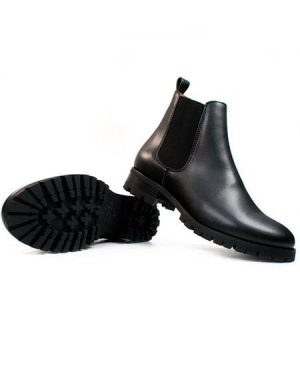 Will's Vegan Shop Weit geschnittene Luxe Chelsea-Stiefel mit tiefem Profil
