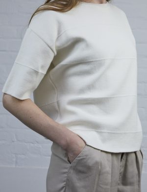 Crewknit punto milano stripe 1/2