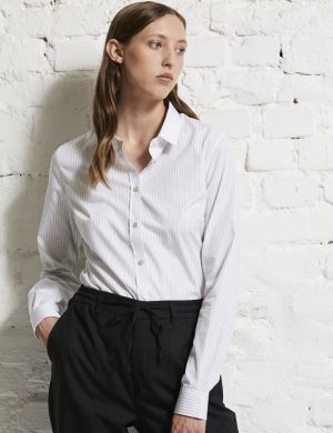 Metro blouse stripe