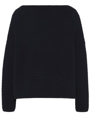 Oversize crewknit crossrib