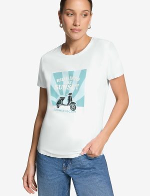 Baumwoll-T-Shirt mit Print