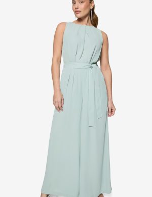 Jumpsuit mit Gürtel und weitem Bein