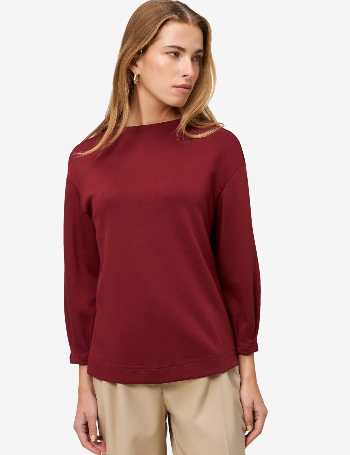 Sweatshirt mit Dreiviertelärmeln