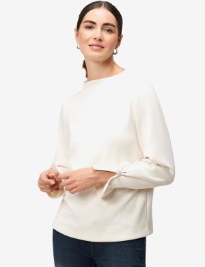 Sweatshirt mit Glitzerknopf